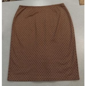 Express Metallic Diamond Print Pencil Skirt